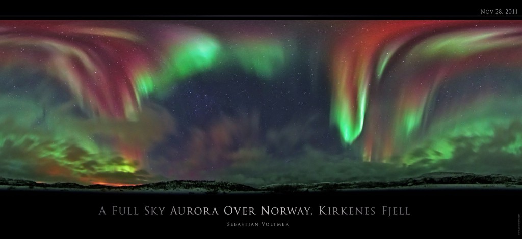 A Full Sky Aurora Over Norway