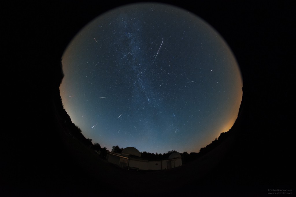 Perseids during the night August 13, 2015
