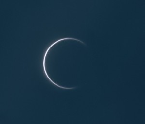Venus Crescent close to the sun, June 9, 2012